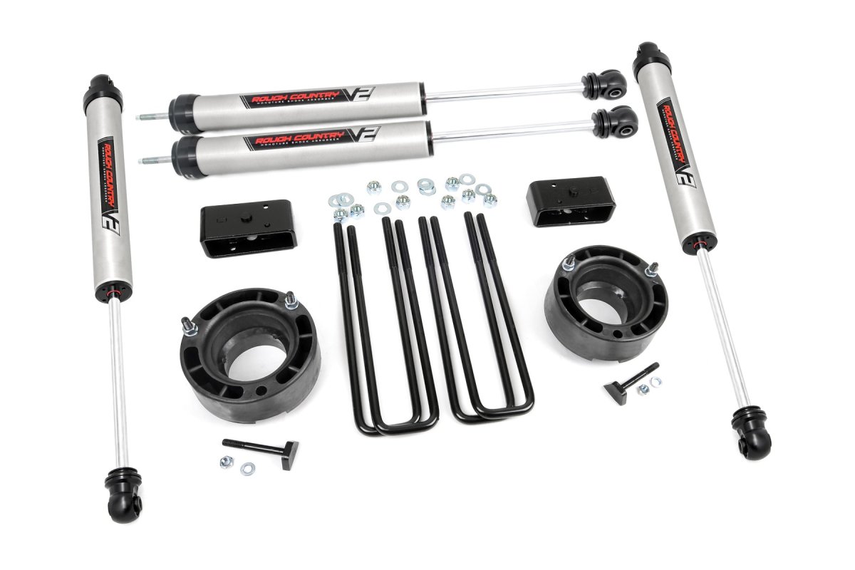 Dodge Ram 1500 Suspension Lift Kit - Front + Rear - Rough Country - 2.5 Inch Lift Kit | V2 - '94-'01